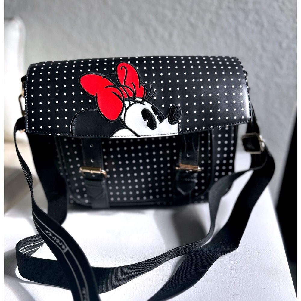 Minnie Mouse Polka Dot Satchel Crossbody Bag Forever Minnie Disney Cute Purse